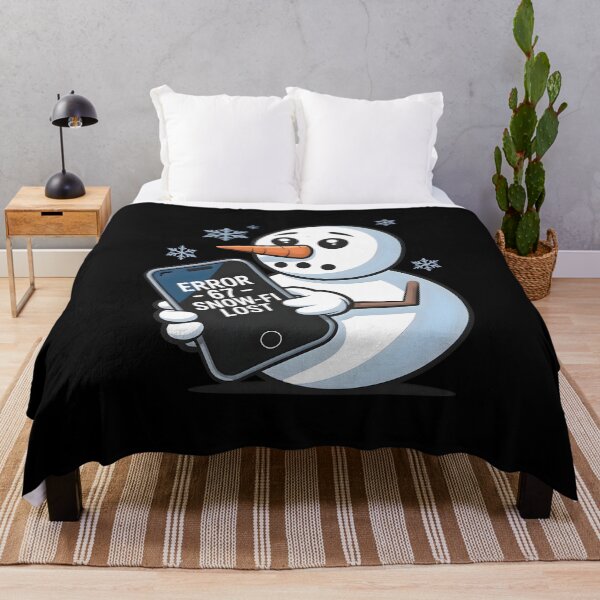 Item preview, Snow-Fi Signal Lost – Cute Snowman Error 67 Winter Internet Meme designed and sold by CalmDownZone ⭐️⭐️⭐️⭐️⭐️.