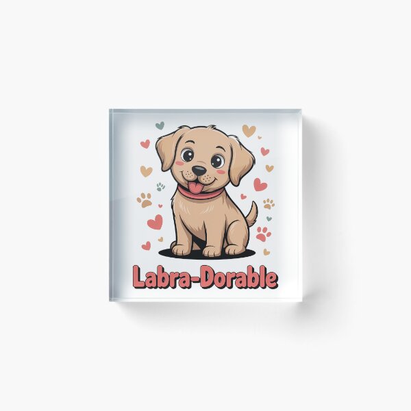 Item preview, Labra-Dorable Cute Labrador Puppy Dog Pun designed and sold by k3rstman1.