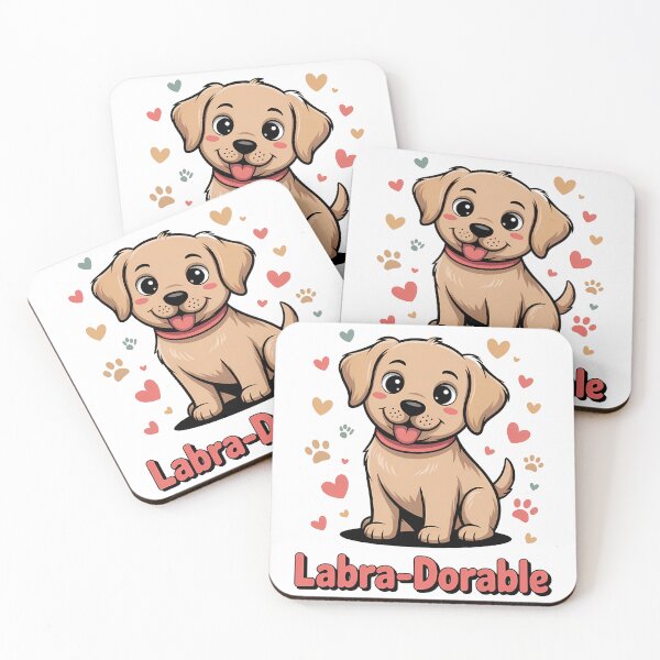 Item preview, Labra-Dorable Cute Labrador Puppy Dog Pun designed and sold by k3rstman1.