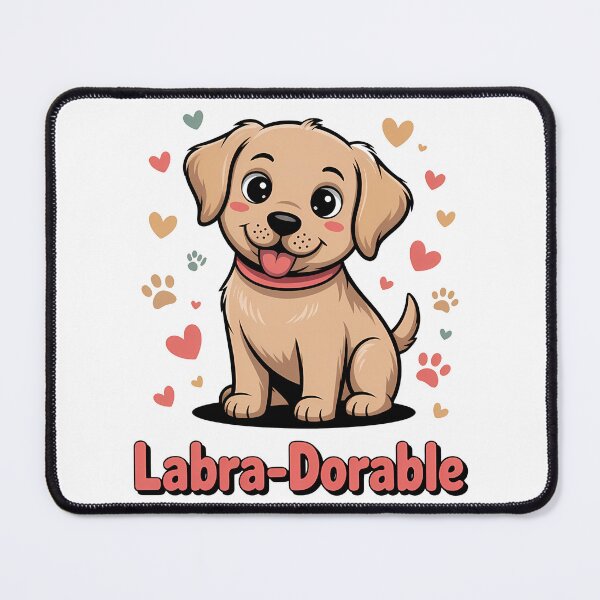 Item preview, Labra-Dorable Cute Labrador Puppy Dog Pun designed and sold by k3rstman1.