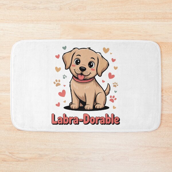 Item preview, Labra-Dorable Cute Labrador Puppy Dog Pun designed and sold by k3rstman1.