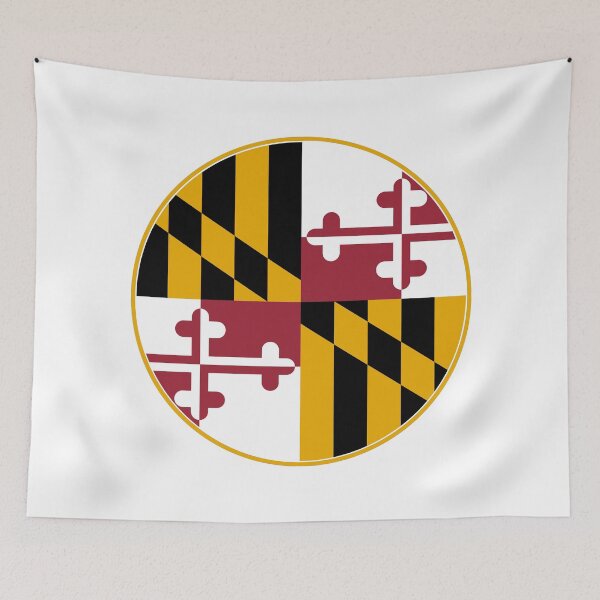 Item preview, Maryland Circle Flag, Maryland Flag Icon designed and sold by NTGUILTY.