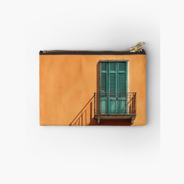 Item preview, Bright balcony against orange wall designed and sold by anytka.