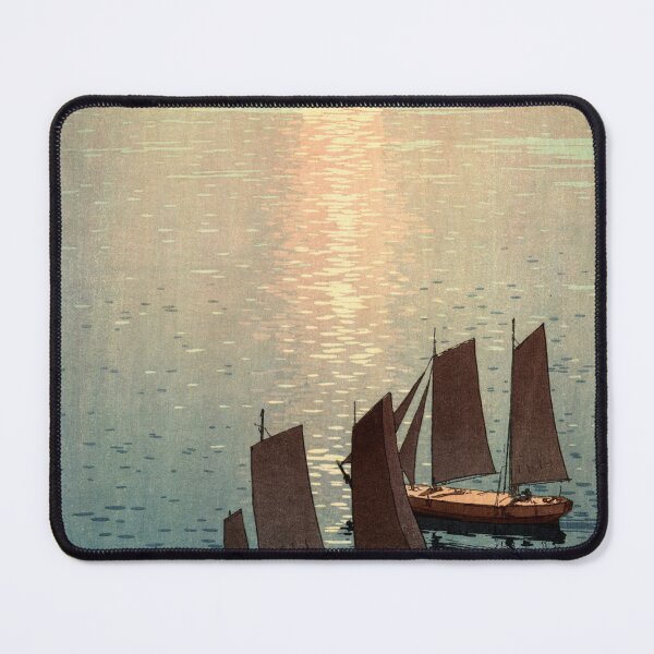 Item preview, Hikaru Umi by Yoshida Hiroshi : Serene Sea Shin Hanga Japanese Poster designed and sold by artofuniverse.