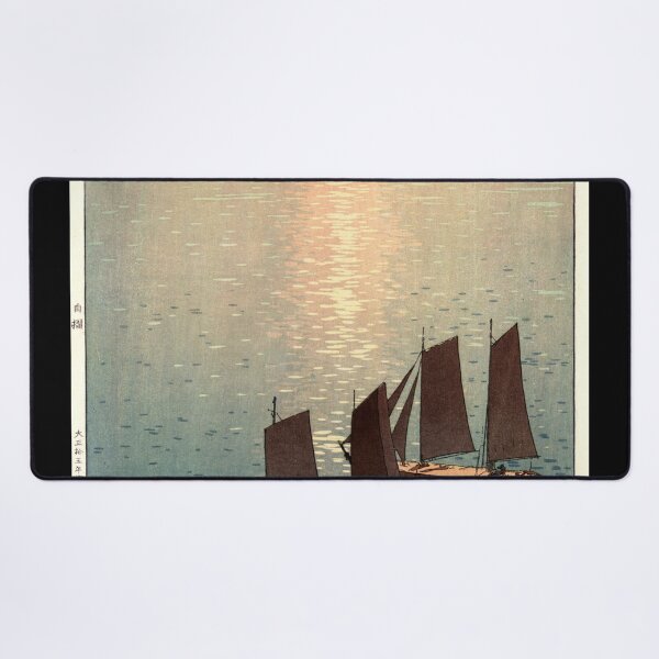 Item preview, Hikaru Umi by Yoshida Hiroshi : Serene Sea Shin Hanga Japanese Poster designed and sold by artofuniverse.
