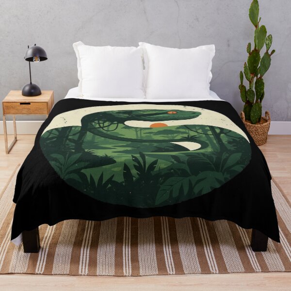 Item preview, Double Exposure Green Anaconda Amazon Jungle designed and sold by CANDO ART STORE.