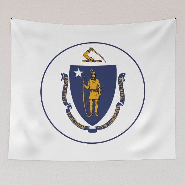 Item preview, Massachusetts Circle Flag, Massachusetts Flag Icon designed and sold by NTGUILTY.