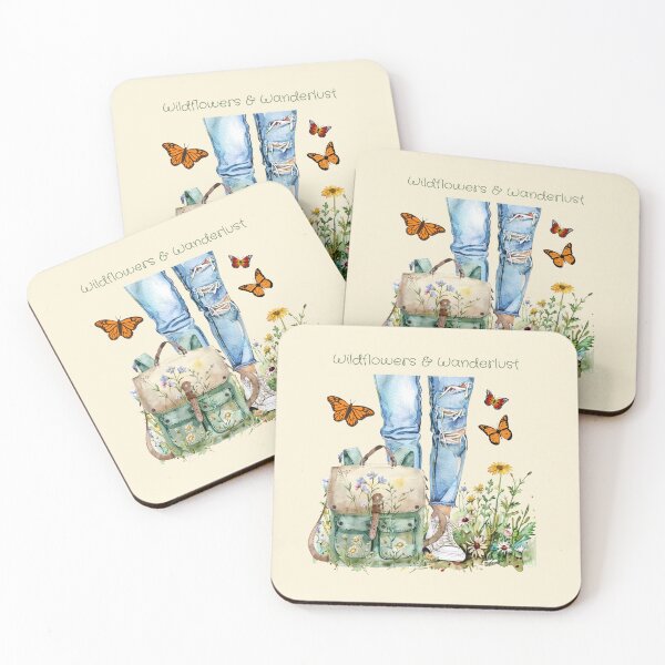 Item preview, Wildflowers & Wanderlust – Nature Lover Watercolor Art designed and sold by Fairy Dust Hollow.