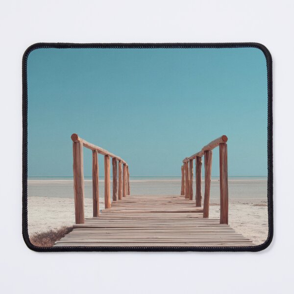 Item preview, Wooden walkway leads to calm sea designed and sold by anytka.