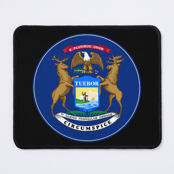 Item preview, Michigan Circle Flag, Michigan Flag Icon designed and sold by NTGUILTY.