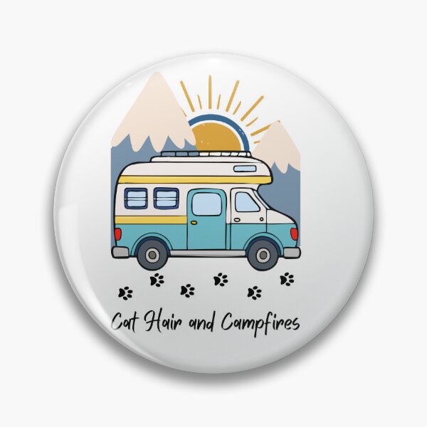Item preview, Cat Hair and Campfires. RV and Cat design designed and sold by SofikoDesigns.