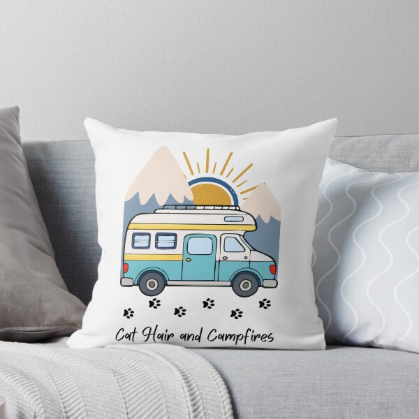 Item preview, Cat Hair and Campfires. RV and Cat design designed and sold by SofikoDesigns.