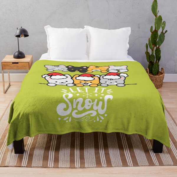 Item preview, "Let It Snow, Let It Meow!" designed and sold by Hadiya-Bravo-Art.