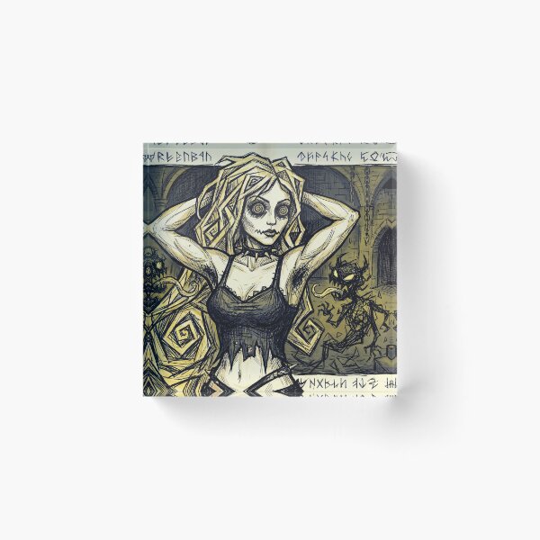 Item preview, Nightmare hairy Armpit demonic horror Goddess designed and sold by Vintage Designs +.