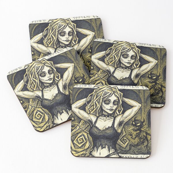 Item preview, Nightmare hairy Armpit demonic horror Goddess designed and sold by Vintage Designs +.