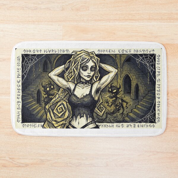 Item preview, Nightmare hairy Armpit demonic horror Goddess designed and sold by Vintage Designs +.