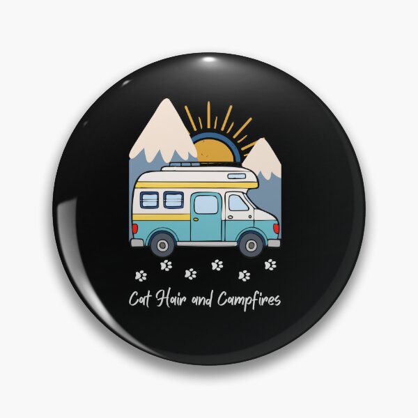 Item preview, Cat Hair and Campfires. RV and Cat design designed and sold by SofikoDesigns.