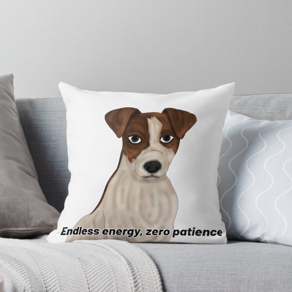 Item preview, Jack Russell – “Endless Energy, Zero Patience” – Hyper Dog Semirealistic Design designed and sold by Crack-in-Colors.