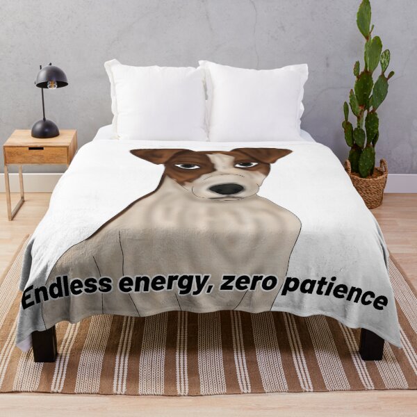 Item preview, Jack Russell – “Endless Energy, Zero Patience” – Hyper Dog Semirealistic Design designed and sold by Crack-in-Colors.