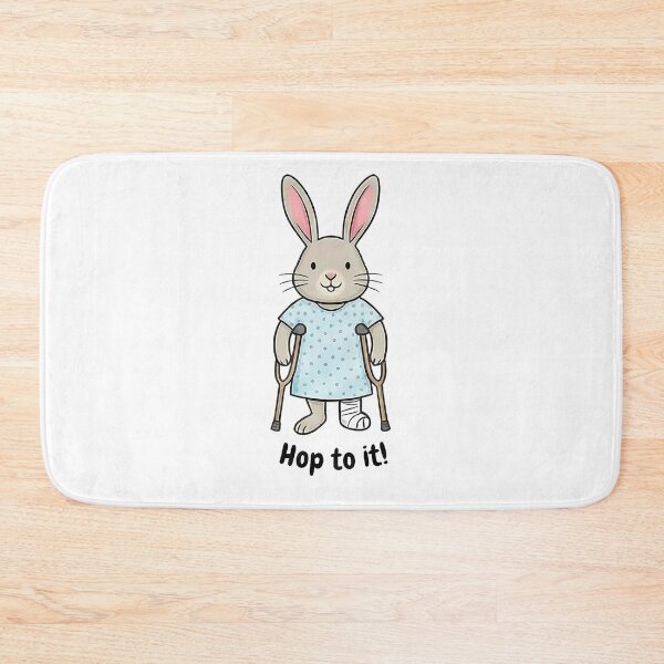 Item preview, Cute Bunny Broken Leg Crutches Hop To It designed and sold by k3rstman1.