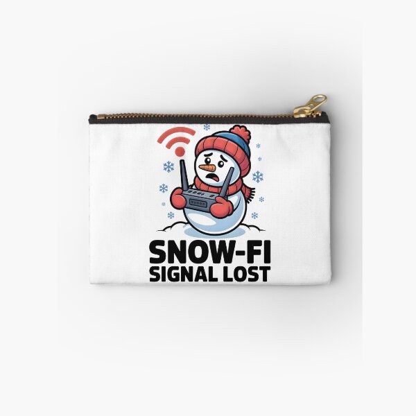 Item preview, Snow-Fi Signal Lost – Cute Snowman with Wi-Fi Icon Winter Meme designed and sold by CalmDownZone ⭐️⭐️⭐️⭐️⭐️.