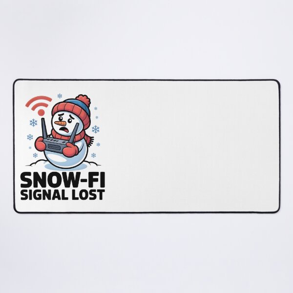 Item preview, Snow-Fi Signal Lost – Cute Snowman with Wi-Fi Icon Winter Meme designed and sold by CalmDownZone ⭐️⭐️⭐️⭐️⭐️.