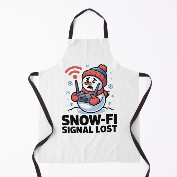 Item preview, Snow-Fi Signal Lost – Cute Snowman with Wi-Fi Icon Winter Meme designed and sold by CalmDownZone ⭐️⭐️⭐️⭐️⭐️.