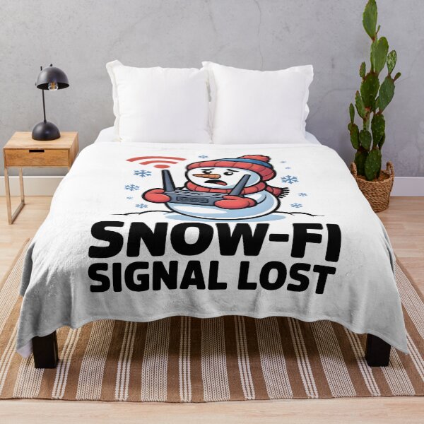 Item preview, Snow-Fi Signal Lost – Cute Snowman with Wi-Fi Icon Winter Meme designed and sold by CalmDownZone ⭐️⭐️⭐️⭐️⭐️.