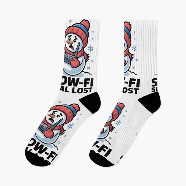 Item preview, Snow-Fi Signal Lost – Cute Snowman with Wi-Fi Icon Winter Meme designed and sold by CalmDownZone ⭐️⭐️⭐️⭐️⭐️.