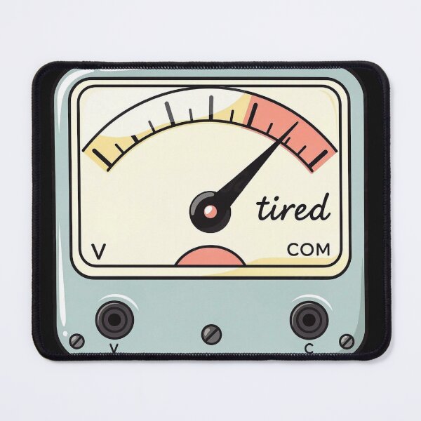 Item preview, Current Mood — Cute Electrical Engineer Voltmeter Design designed and sold by HappySproutArt.