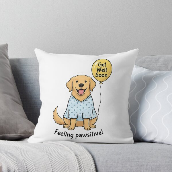 Item preview, Get Well Soon Golden Retriever Feeling Pawsitive designed and sold by k3rstman1.