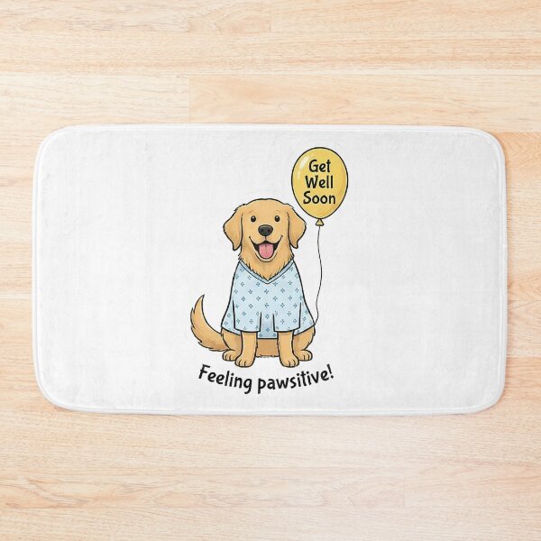 Item preview, Get Well Soon Golden Retriever Feeling Pawsitive designed and sold by k3rstman1.
