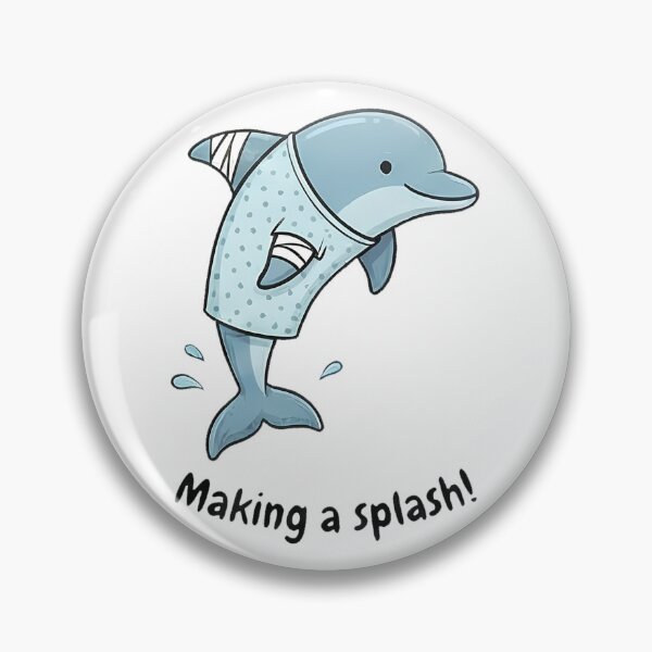 Item preview, Cute Dolphin Making A Splash Recovery designed and sold by k3rstman1.