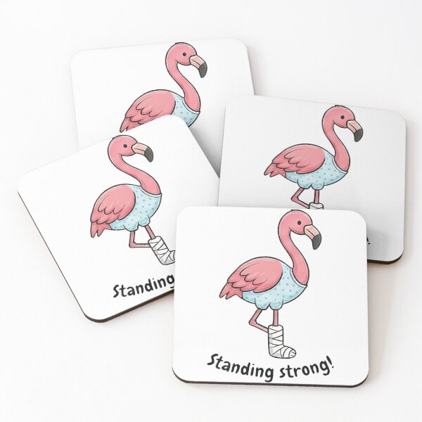 Item preview, Pink Flamingo Broken Leg Standing Strong designed and sold by k3rstman1.