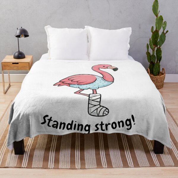 Item preview, Pink Flamingo Broken Leg Standing Strong designed and sold by k3rstman1.