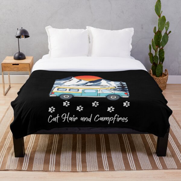 Item preview, Cat Hair and Campfires. RV and Cat design designed and sold by SofikoDesigns.