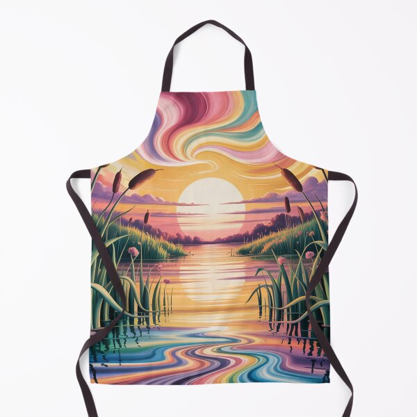 Item preview, Sunset scene over a calm lake. designed and sold by Lilashakti ⭐️ ⭐️ ⭐️ ⭐️ ⭐️.