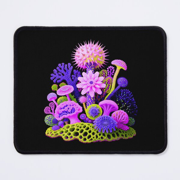 Item preview, Neon Psychedelic Marine Life and Coral Reef designed and sold by zzz888.