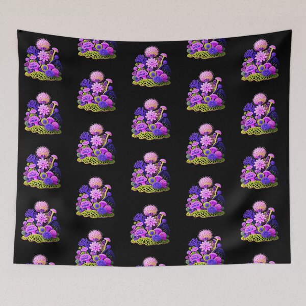 Item preview, Neon Psychedelic Marine Life and Coral Reef designed and sold by zzz888.