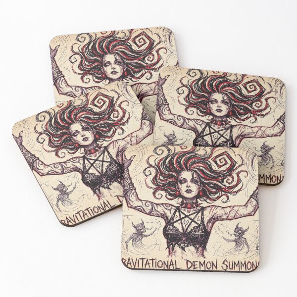 Item preview, Nightmare Demon Summoning demonic horror Goddess designed and sold by Vintage Designs +.