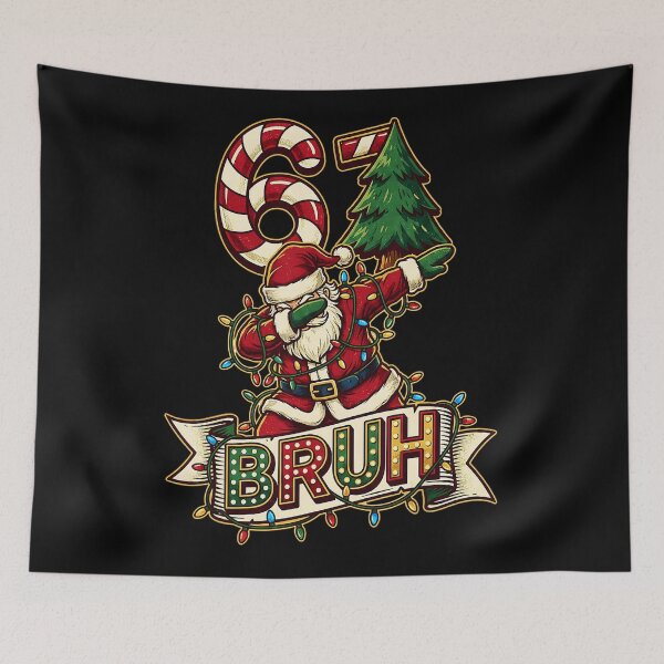 Item preview, 67 Bruh Christmas Santa Six Seven  designed and sold by JEFDodsonArt.