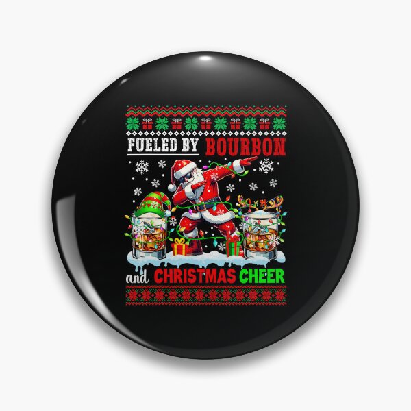 Item preview, Fueled By Bourbon And Xmas Cheer Drinker Santa  designed and sold by WayTBeenkenArt.