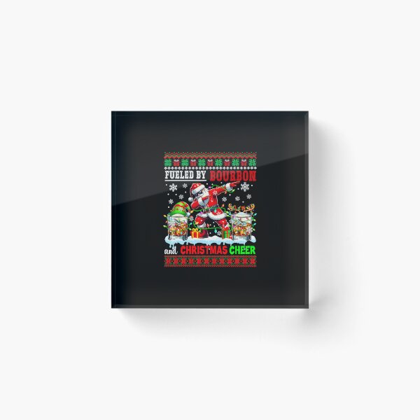Item preview, Fueled By Bourbon And Xmas Cheer Drinker Santa  designed and sold by WayTBeenkenArt.