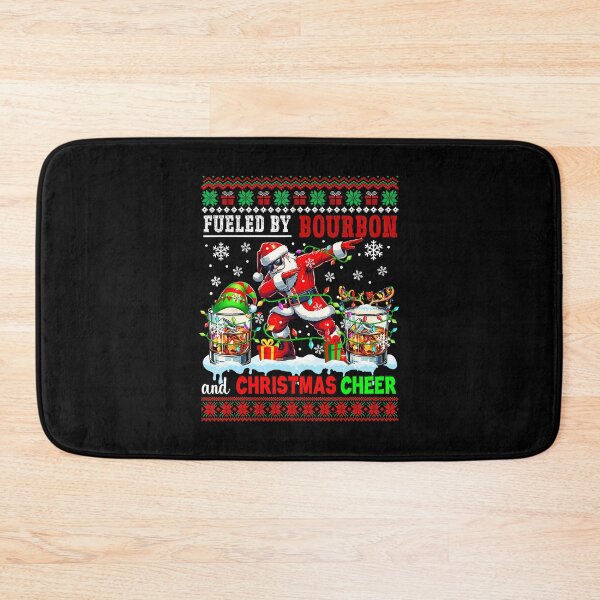 Item preview, Fueled By Bourbon And Xmas Cheer Drinker Santa  designed and sold by WayTBeenkenArt.