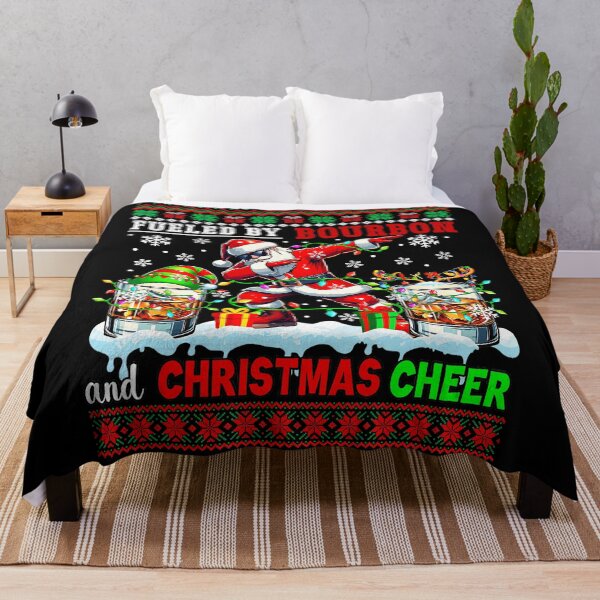 Item preview, Fueled By Bourbon And Xmas Cheer Drinker Santa designed and sold by WayTBeenkenArt.