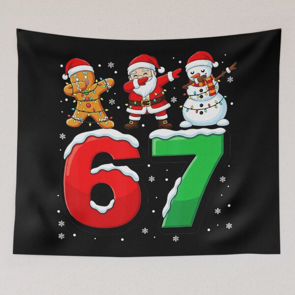 Item preview, 67 Meme Six Seven Dabbing Santa 6 7 Funny Christmas designed and sold by gladysenglish.