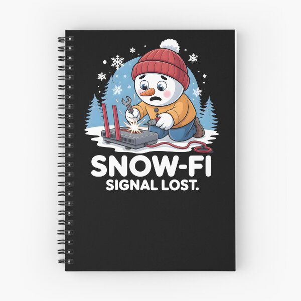 Item preview, Snow-Fi Signal Lost – Sad Snowman Waiting for Wi-Fi Winter Meme designed and sold by CalmDownZone ⭐️⭐️⭐️⭐️⭐️.