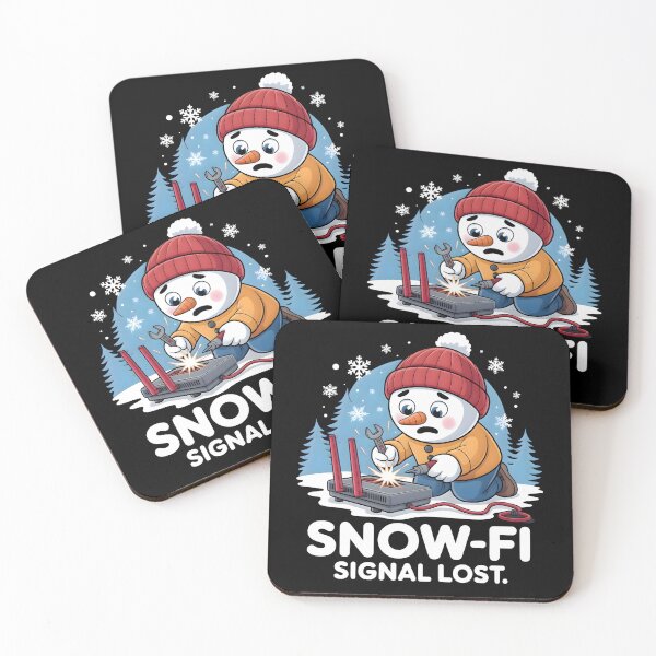 Item preview, Snow-Fi Signal Lost – Sad Snowman Waiting for Wi-Fi Winter Meme designed and sold by CalmDownZone ⭐️⭐️⭐️⭐️⭐️.