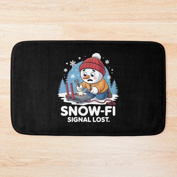 Item preview, Snow-Fi Signal Lost – Sad Snowman Waiting for Wi-Fi Winter Meme designed and sold by CalmDownZone ⭐️⭐️⭐️⭐️⭐️.
