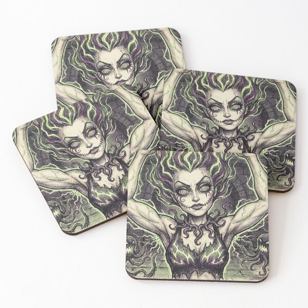 Item preview, Nightmare creepy clown girl demonic horror Goddess designed and sold by Vintage Designs +.
